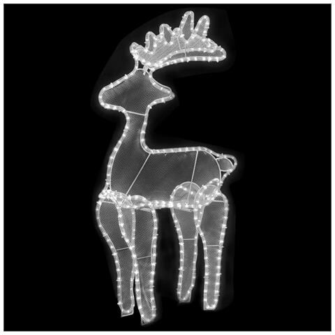 Lusso Casadino -  Decorazione Natalizia Renna In Rete Con 306 Led 60x24x89cm - Foto 1