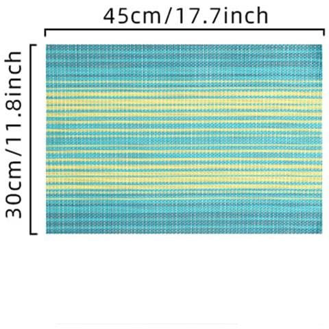 Set Di 6 Tovagliette All'americana Blue+yellow - Foto 2