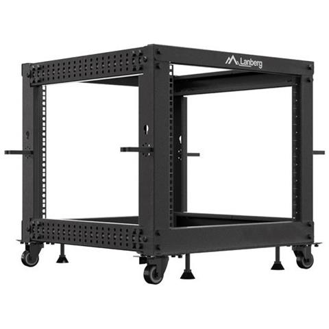 Lanberg OR01-6109-B, Rack indipendenti, 9U, 600 kg, Griglie, Rotelle, 21 kg - Foto 1