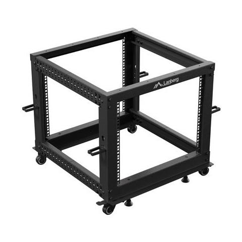 Lanberg OR01-6109-B, Rack indipendenti, 9U, 600 kg, Griglie, Rotelle, 21 kg - Foto 7