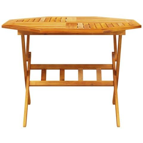 Set da pranzo da giardino 5 pezzi in legno massello di acacia - Foto 9