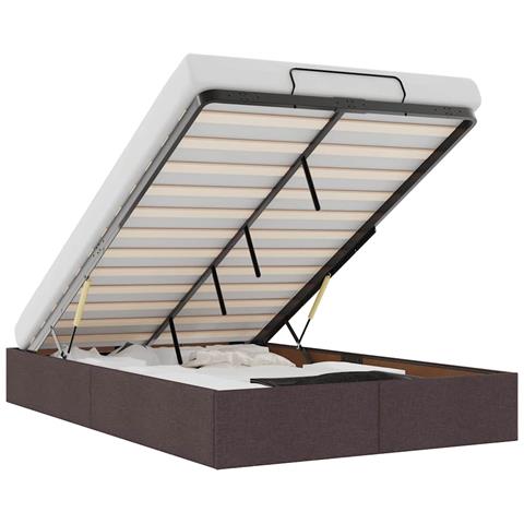 Struttura Letto Pouf senza Materasso 80x200 cm in Tessuto - Foto 1