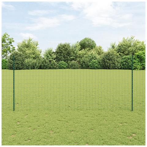 Recinzione Euro con 5 Post U Verde 1.4x10 m Acciaio - Foto 2