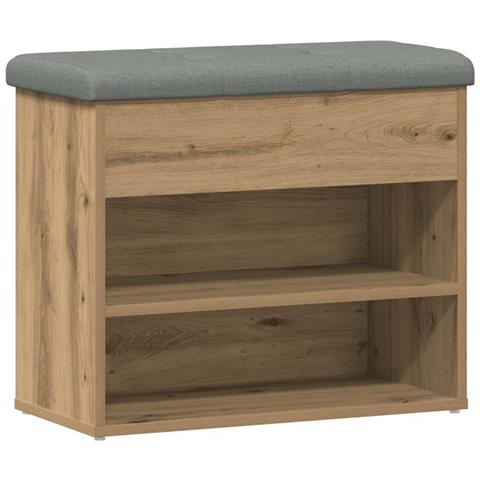 Scarpiera Rovere Artigianale 62x32x50 cm in Legno Multistrato - Foto 1