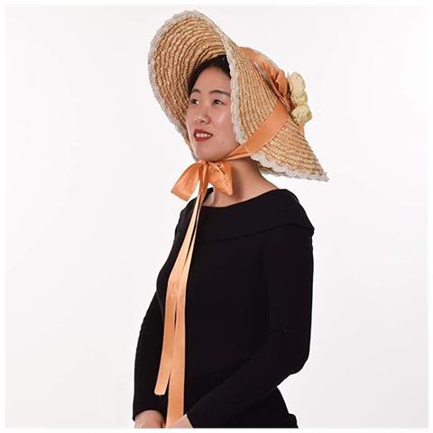 Cappello Da Sole Con Fiori E Nastri Gialli - Foto 2
