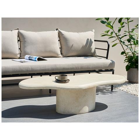 Tavolino Da Caffè Conza 57 Cm 120 Cm Beige - Foto 1