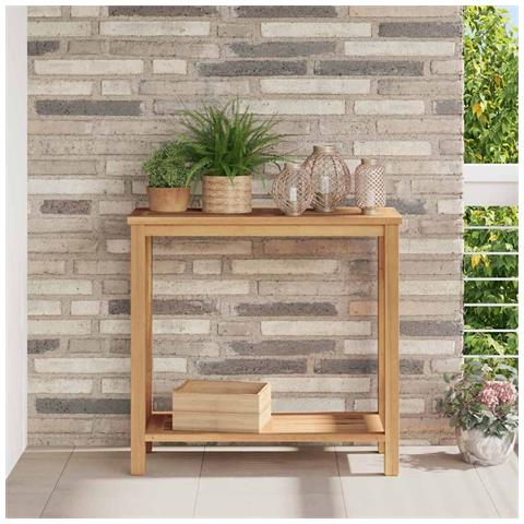 Tavolino da salotto con archiviazione Marrone 85 x 35 x 75 cm - Foto 2