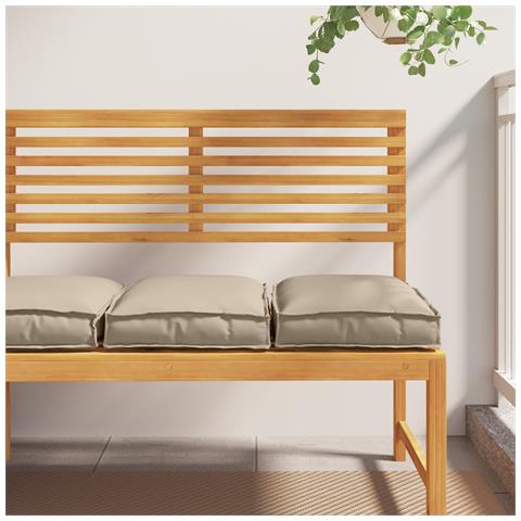 Cuscini per pallet per seduta 2 pz Tortora 40x40x8 cm Tessuto Oxford - Foto 2