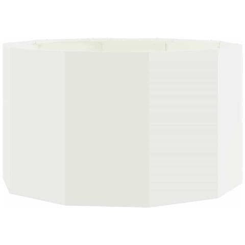 Fioriera Bianco 90 x 90 x 50 cm Acciaio - Foto 1