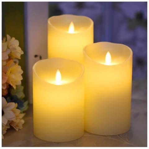 Candela Led Oscillante Lucida 7.5x12.5cm - Senza Fiamma, A Batteria - Foto 2