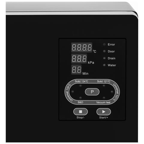 Autoclave Standard Line LFSS12AA 12L classe B medica nera con stampante - Foto 2