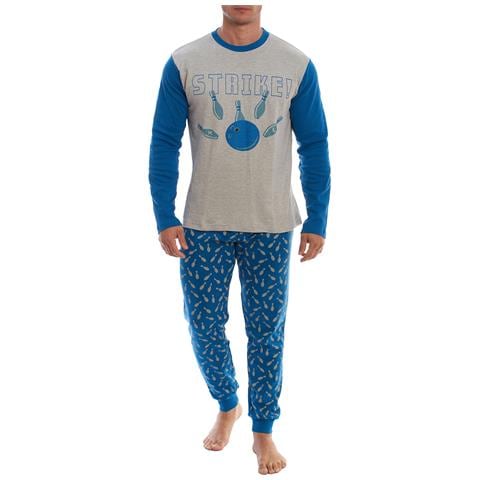 Pigiama Da Uomo In Cotone A Maniche Lunghe Klp4 - Foto 1