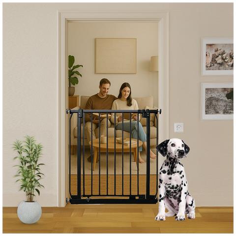 Bettacare Cancelletto Per Cani Elite Extra Alto, 125cm - 134cm, Nero Opaco, Extra Alto Con 100cm Di Altezza - Foto 2
