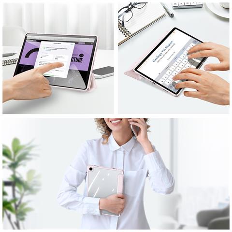 Cover per Galaxy Tab A11+ - Pelle /PU, Rosa - Foto 4