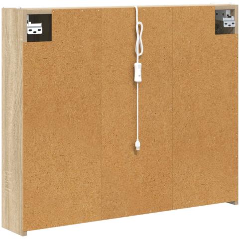 Mobiletto per specchio da bagno Rovere Sonoma - Foto 9