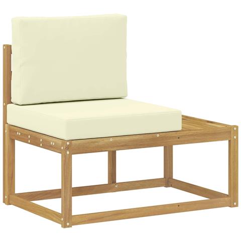 Divano da Esterno con cuscino Bianco 91 x 63 x 73 cm - Foto 1