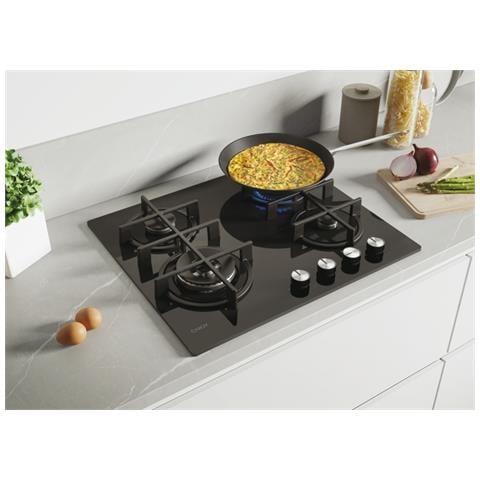 CDIV6GBFE4WB Nero Da incasso 60 cm Gas 4 Fornello (i) - Foto 2