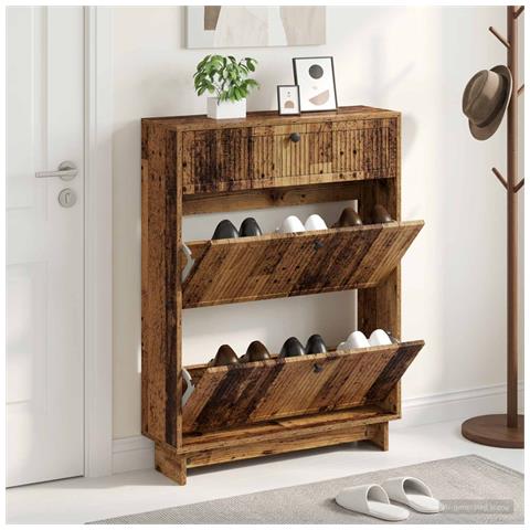 Mobile per scarpe EDE 78 x 24 x 103 cm Legno ingegnerizzato - Foto 2