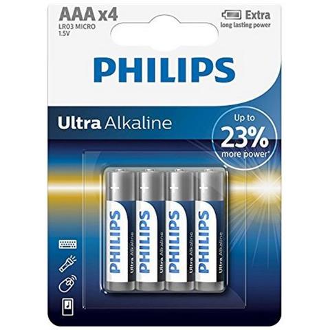 Batteria In Singola Conf (4pz Per Blister) , Ultra Alkaline, Aaa / Lr03 Alcalina, 1,5 Volt - Foto 4