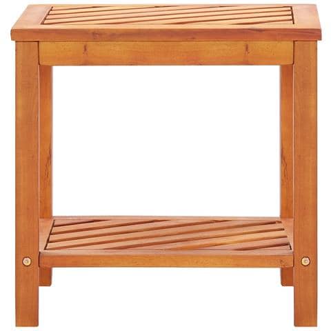 Tavolinetto In Legno Massello Di Acacia 45x33x45 Cm - Foto 2