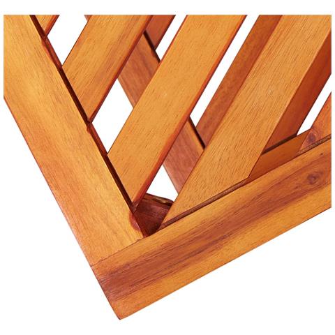 Tavolinetto In Legno Massello Di Acacia 45x33x45 Cm - Foto 6