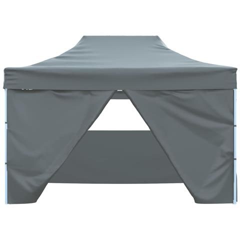 Tenda Pieghevole Pop-up 4 Pareti Laterali 3x4,5 M Antracite - Foto 2