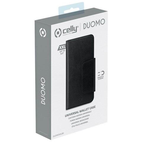 Cover Duomo per Smartphone Universale da 6.5 Pollici In Ecopelle Nero - Foto 4