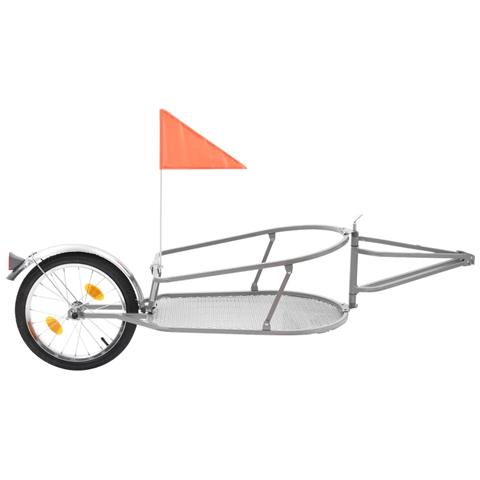 Rimorchio Portabagagli Per Bici Con Borsa Arancione E Nero - Foto 2