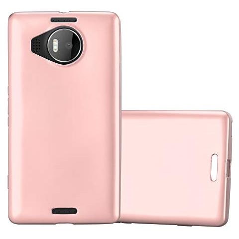 Custodia Compatibile Con Nokia Lumia 950 Xl In Oro Rosa Metallico - Coperchio Protettivo In Silicone Tpu Flessibile - Foto 1