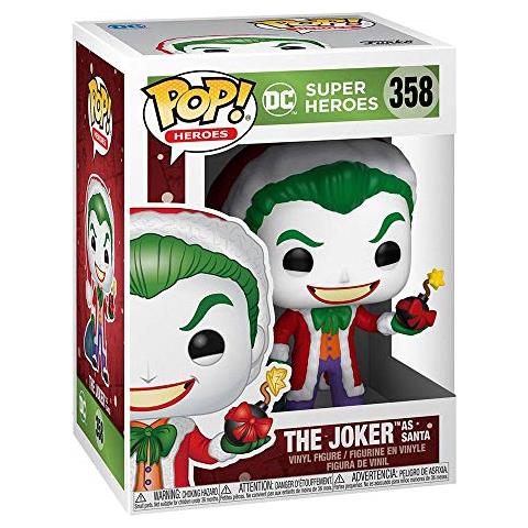 POP Heroes: DC Holiday - Santa Joker Comics Holidays S1 Figura da Collezione, 51071, Multicolore - Foto 2