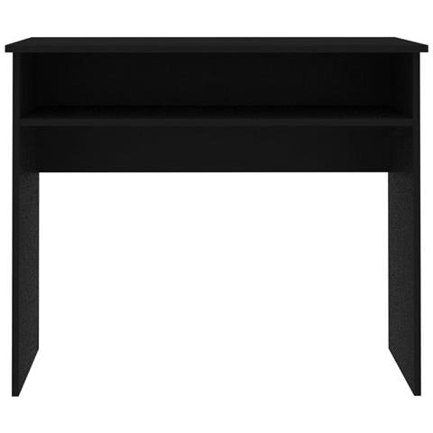 Scrivania Nera 90x50x74 cm in Legno Multistrato - Foto 2