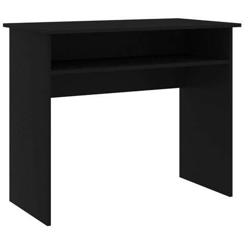 Scrivania Nera 90x50x74 cm in Legno Multistrato - Foto 1