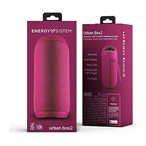 Altoparlante Portatile Stereo Urban Box 2 Potenza 10 W Bluetooth Magenta  - Foto 4