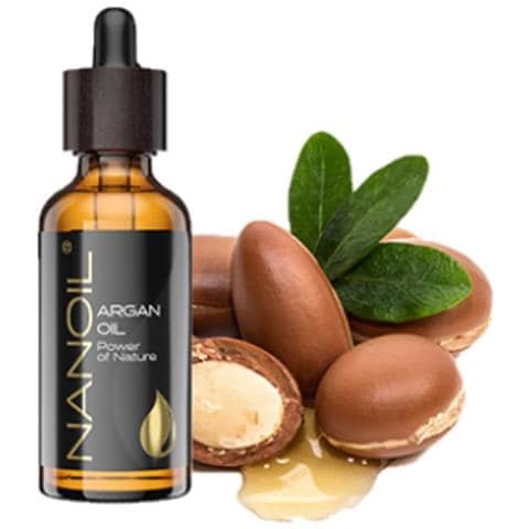 Argan Oil - Olio Di Argan Naturale, Spremuto A Freddo E Non Raffinato Per La Cura Di Viso, Corpo E Capelli, 50 Ml (1,7 Us Fl Oz). Riparazione, Protezione Dal Calore E Antiossidazione - Foto 1