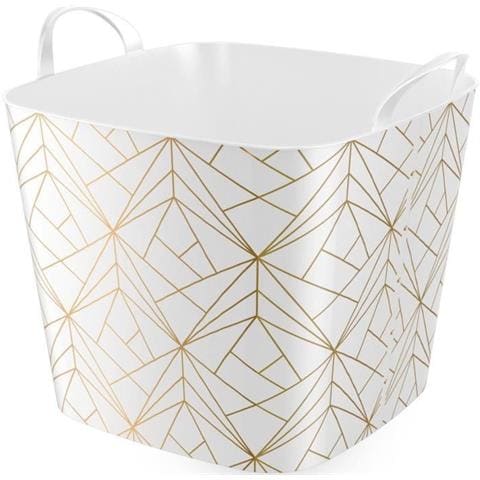 Portabiancheria Flessibile Iml - 25 L - Decoro Golden Lines - Foto 1