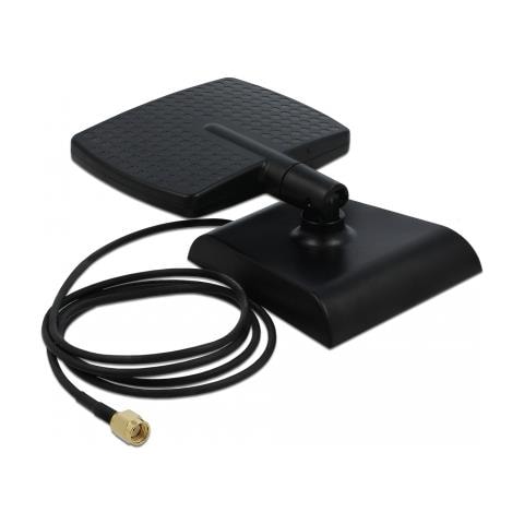 WLAN WiFi 6 Antenna RP-SMA maschio 4 - 6 dBi direzionale con base magnetica con attacco basculante - Foto 2