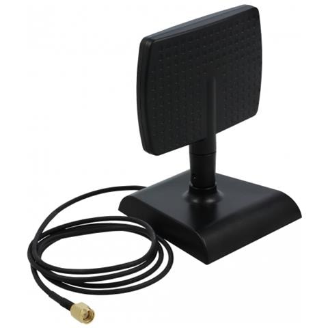 WLAN WiFi 6 Antenna RP-SMA maschio 4 - 6 dBi direzionale con base magnetica con attacco basculante - Foto 1