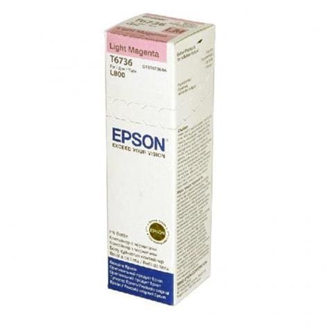 C13T67364A Cartuccia Ink Originale Magenta Chiaro per Epson L800 Capacità 1800 Pagine - Foto 1