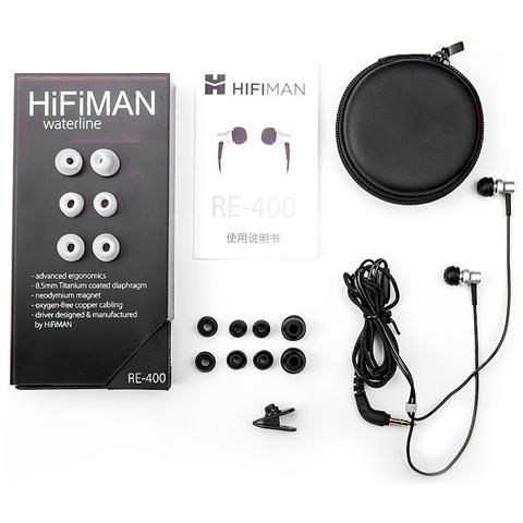 RE-400 Nero, Argento Intraurale Auricolare cuffia - Foto 2