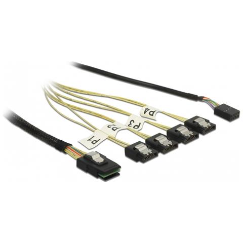 85682 cavo SATA 1 m Nero - Foto 1