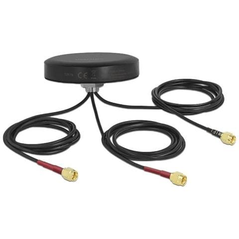 Delock Lte Mimo Dual Band Wlan 802.11 Ac / ax / a / h / b / g / n Antenna 3 X Sma - Foto 1