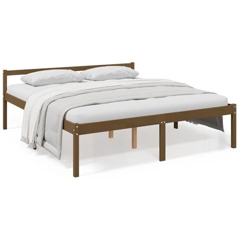 Giroletto Marrone Miele In Legno Massello Di Pino 200x200 Cm - Foto 1