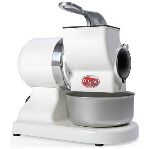 Grattugia Elettrica Robusta White con Rullo e Bacinella Potenza 450 W Colore Acciaio Inossidabile /Bianco - Foto 1