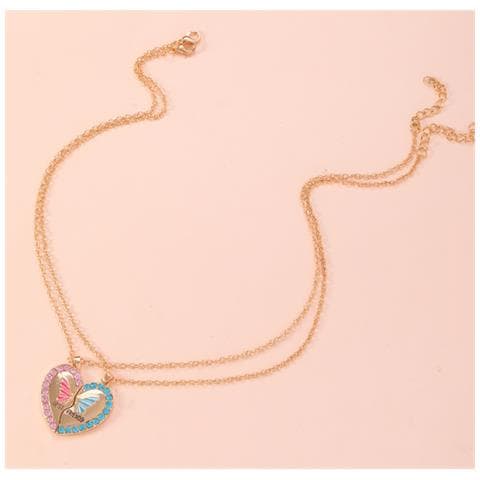 Collana Puzzle Cuore Collana Dell'amicizia, Confezione Da 2 Gold - Foto 5