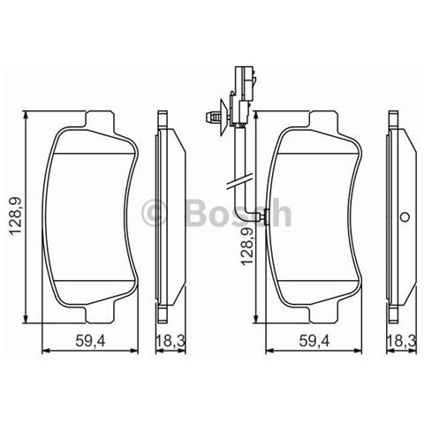 Kit Pastiglie Freno 986494500 - Foto 1