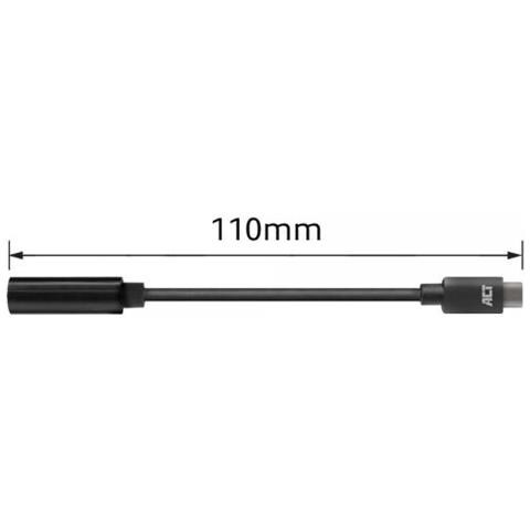 Ac7380 Cavo Audio 0,11 M 3.5mm Usb Tipo-c Nero - Foto 2