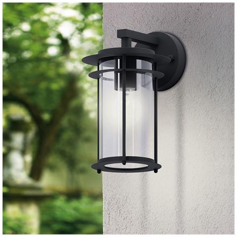 Applique Contemporanea Da Esterno Valdeo 1 Luce Acciaio Zincato Nero - Foto 2