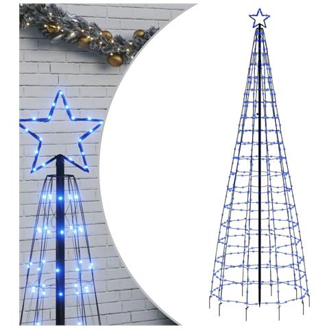 Illuminazione Albero Di Natale Con Picchetti 570led Blu 300cm - Foto 1
