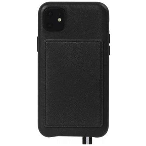 Cover Elysée In Pelle Per Iphone 11 Con Portacarte Magnetico Amovibile, Nero - Foto 1