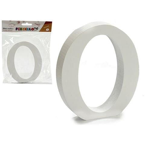 Lettera O Bianco Legno 2 X 16 X 14,5 Cm (24 Unità) - Foto 2